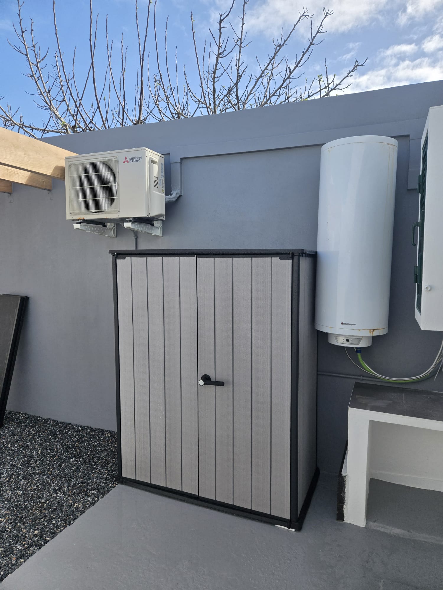 Laveuse & sécheuse, vue 2